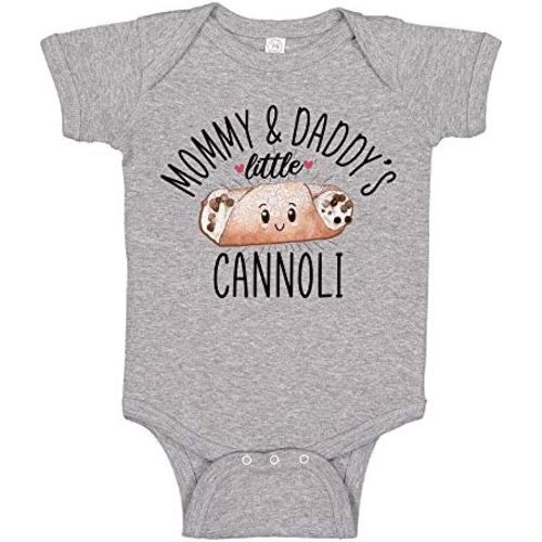 Mommy and Daddy's Little Cannoli Baby Bodysuit One Piece or Toddler Shirt Cute Italian Baby Clothes
