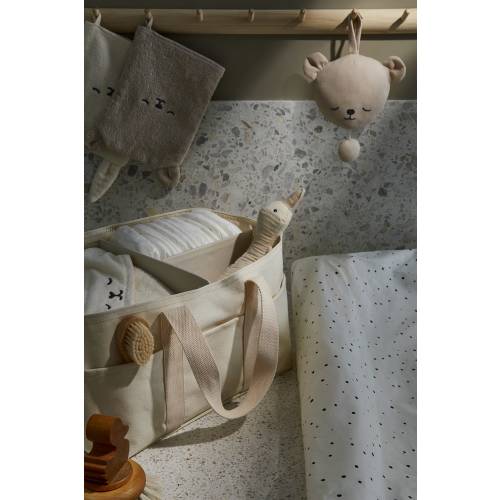 COTTON CANVAS CHANGING BAG