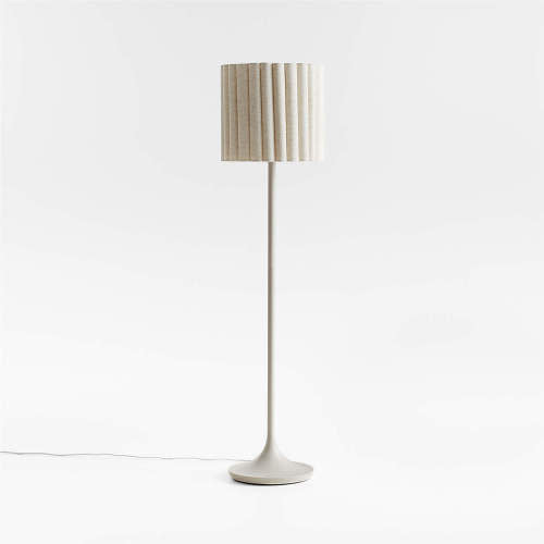 Emme Pleated Linen Kids Floor Lamp
