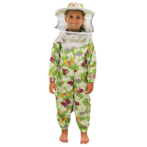 Child Beekeeping Suit Green with Veil (Size 6-9)