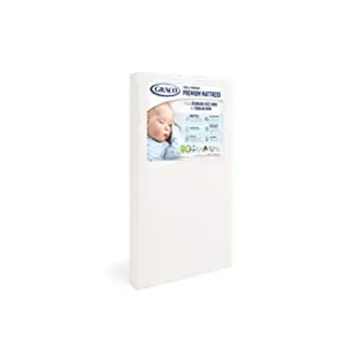 Graco Premium Foam Crib and Toddler Mattress - White