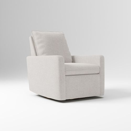 Paxton Swivel Glider and Recliner, Performance Coastal Linen Dove, WE Kids