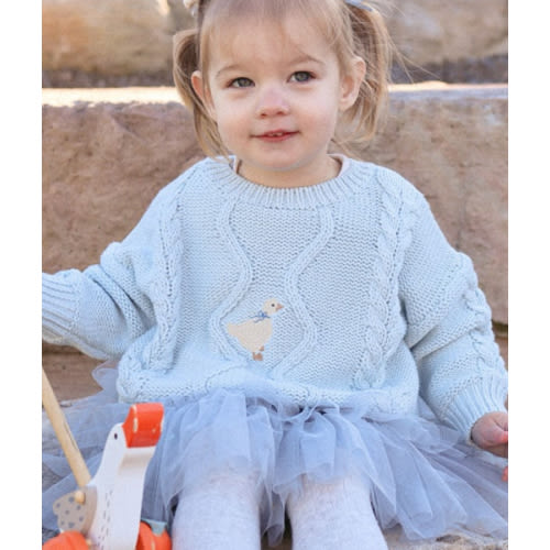 Chunky Cable Knit Jumper| Ducky | WYLDE. – Wylde. Clothing for Kids