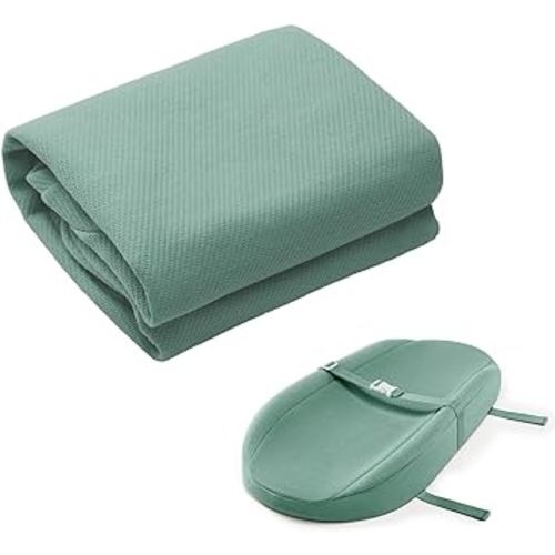 Blissful Diary Changing Pad Cover for Avocado Contoured Changing Pad, Ultra Soft Breathable Diaper Changing Table Pad Cover for Baby Girls Boys - Sage Green