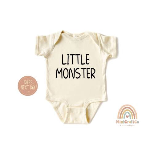 Little Monster Onesie®, Newborn Gift Shirt, Alternative Baby Shirt, Monster Lover Gift, Baby Monster Shirt, Funny Trendy Tee