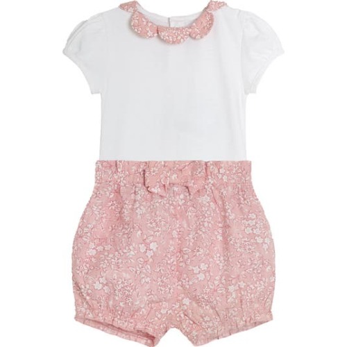 Floral Cotton Bodysuit & Shorts Set, 0-3M