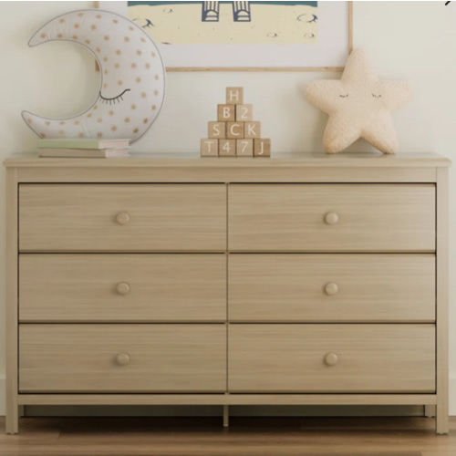 Alpine 6 Drawer Double Dresser