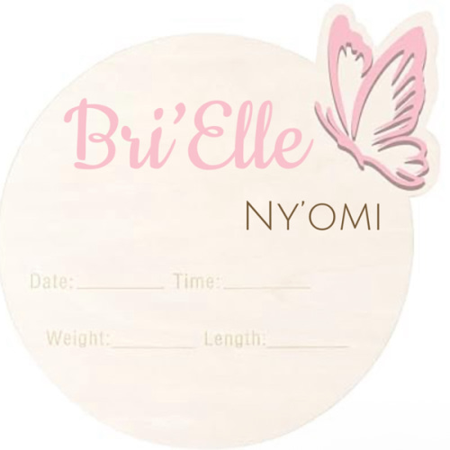 Personalized Butterfly 3D Name Sign for Hospital,Custom Wooden Baby Name Announcement Sign And Footprint Sign for Photo Prop Baby Shower Nursery Gift