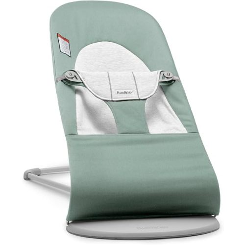 BabyBjorn Bouncer Balance Soft, Woven, Light Sage/Grey