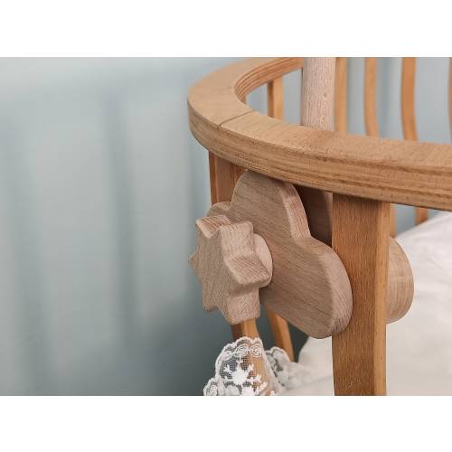 Baby Crib Mobile Hanger, Baby Crib Mobile Arm Made of Natural Wood, Baby Mobile Crib Holder for Nursery, Natural Baby Gift,