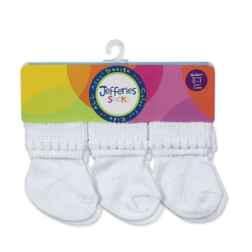 Jefferies Socks Baby Rock-A-Bye Turn Cuff Socks 6 Pair Pack