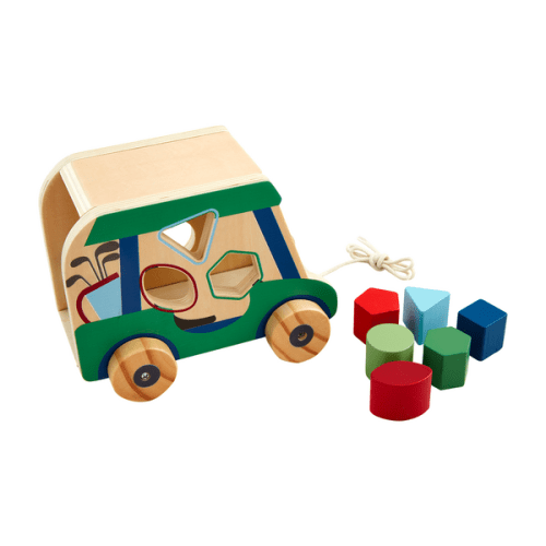 Green Golf Cart Shape Sorter