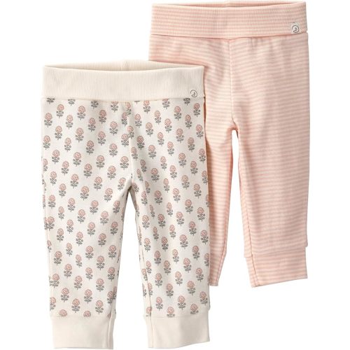 Little Planet by Carter's Baby Girls' 2-Pack Joggers Made with Organic Cotton
