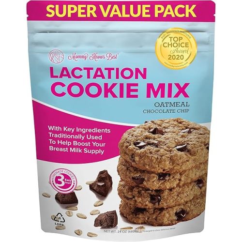 Lactation Cookies Mix - Oatmeal Breastfeeding Cookie Supplement Support for Breast Milk Supply Increase (Chocolate Chip, 1.5 Pound (Pack of 1))