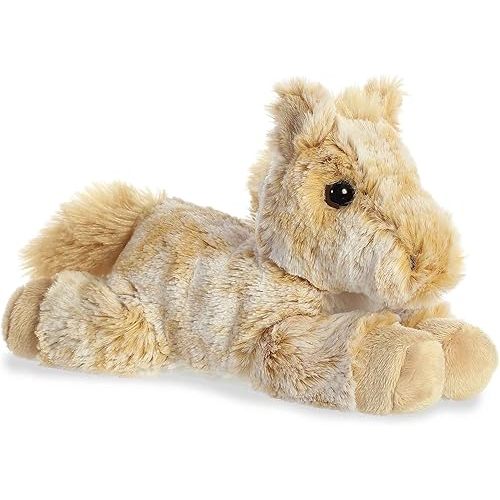 Aurora® Adorable Mini Flopsie™ Caramel Horse™ Stuffed Animal - Playful Ease - Timeless Companions - Brown 8 Inches