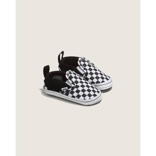 Infant Slip-On V Crib Checkerboard Shoe in Checkerboard Black / True White | Vans