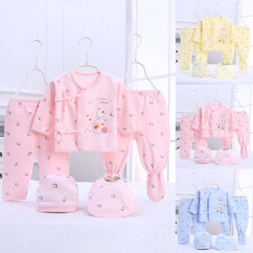 Ketyyh-chn99 Baby Girl Clothes 0-3 Months Newborn Girl Clothes 2 Trousers+Tops+Hat+Bib 5PCS Size for 0-3 Months,Yellow