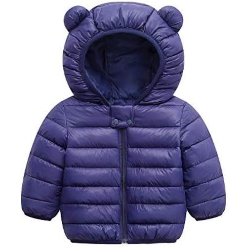 Winter Down Coats for Kids Baby Boys Girls Light Puffer Padded Jacket Bear Hoods Infant Outerwear