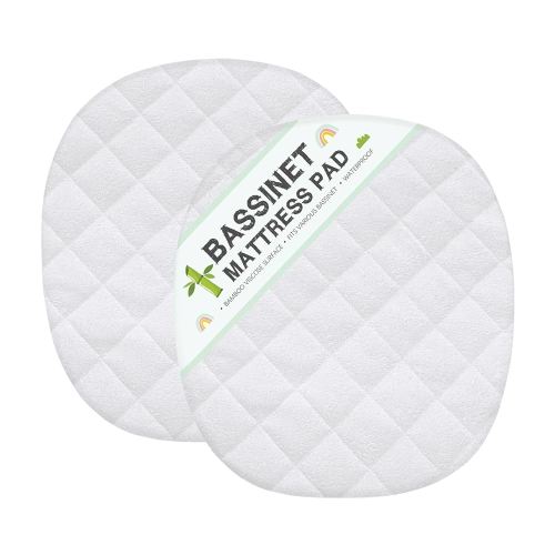 Bassinet Mattress Protector Fits 21" x 24" Graco Pack 'n-Play Dome LX Bassinet Bassinet Mattress, Ultra Soft Waterproof and Breathable, Washer & Dryer