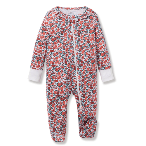 Baby's Pima Romper in Fleurs des Bois