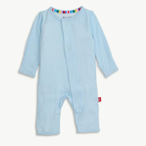 pin dot blue modal magnetic fuss free coverall – Magnetic Me