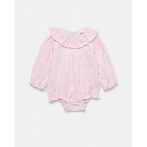 Long Sleeve Crinkle Frill Collar Bodysuit - Kmart