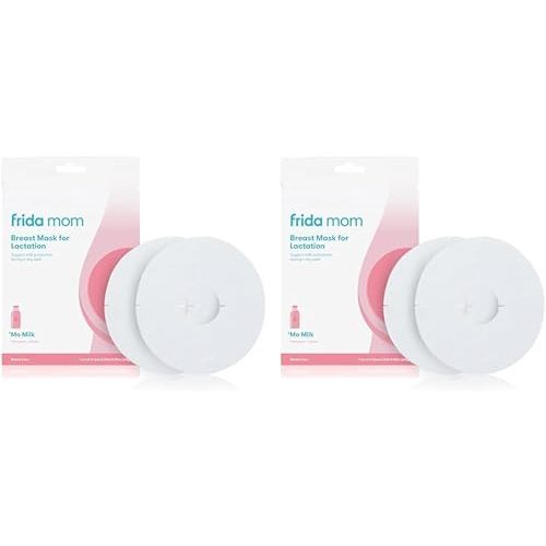 Frida Mom Breast Mask for Lactation- Made with Fenugreek + Fennel to Increase Milk Supply - 2 Sheet Masks - No Artificial Fragrances, Phthalates, or Parabens (Pack of 2)