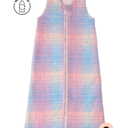 Pastel Dreams Tartan Sherpa Sleep Bag