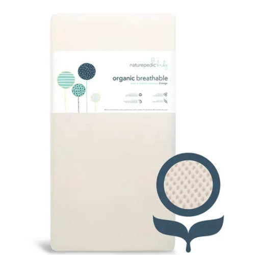 Breathable Organic 2-Stage Baby Crib Mattress
