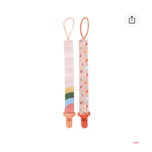 Cloth Pacifier Clip (2 Pack)