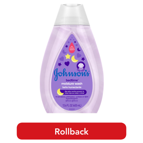 Johnson's Bedtime Tear-Free Moisture Bath Body Wash for Baby and Toddler with Soothing Aromas, 13.6 oz