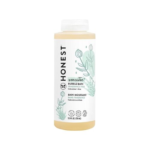 The Honest Company Foaming Bubble Bath | Gentle for Baby | Naturally Derived, Tear-free, Hypoallergenic | Fragrance Free Sensitive, 12 fl oz - 12 Fl Oz