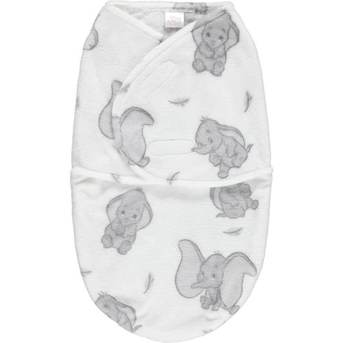 Disney Dumbo Single Ply Baby Swaddle Sack, Easy Wrap Newborn Infant Swaddling Blanket, Soft Comfort Swaddler, Sleep/Hospital Swaddles for Newborns