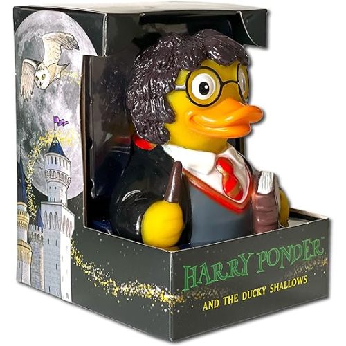 CelebriDucks - Harry Ponder - and The Ducky Shallows - Floating Rubber Ducks - Collectible Bath Toy Gift for Kids & Adults of All Ages