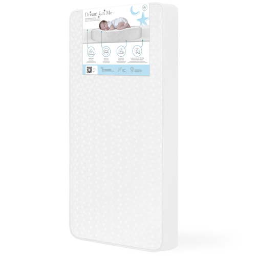 Dream on Me Breathable 6" Crib & Toddler Foam Mattress