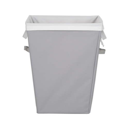 Mainstays Rectangular Polyester Laundry Basket Hamper Sortor with Removable Liner for Adult, Gray