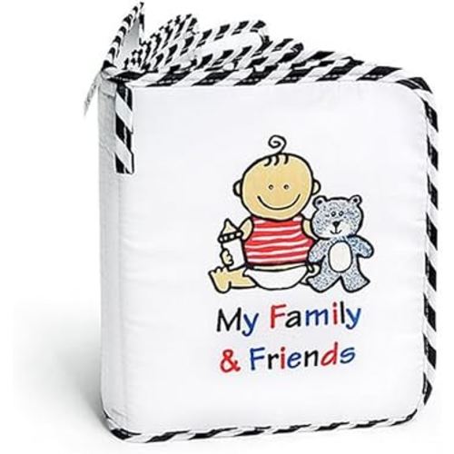 Baby's First Photo Album - My First Family Photo Album for Baby - Soft Fabric, Baby Safe, Easy to Clean, Holds 15 Photos, Personalize with Your Favorite Pictures, No Hard Edges