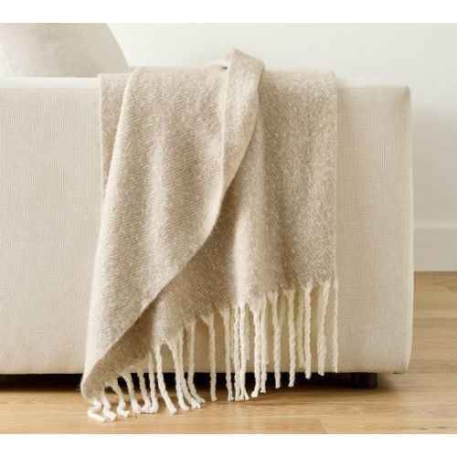 Hayes Faux Mohair Throw Blanket