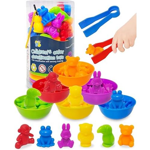 Yetonamr Counting Dinosaurs Montessori Toys for 3 4 5 Years Old Boys Girls, Toddler Preschool Learning Activities Toy for Kids Ages 3-5, 4-8, Birthday Gifts Sensory Toys