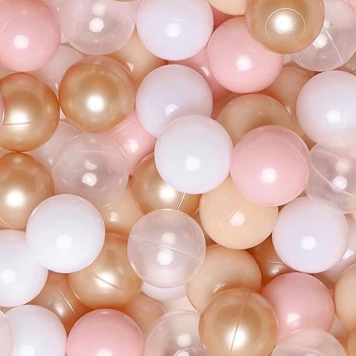 GOGOSO Ball Pits Balls for Toddlers Pack of 50 100 200 Plastics Shape Ball Non-Phthalate Non-BPA Non-Toxic 2.2-Inch Crush Proof Play Balls