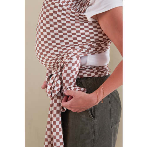 Solly Baby Wrap - Mocha Chequer