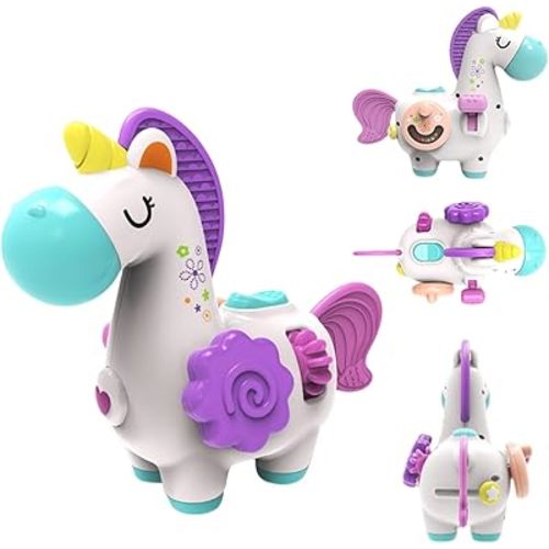 Montessori Toys for 1 Year Old, Busy Board Toddler Toys, Educational Activities Sensory Learning Toys for 12-18 Months Baby, 1 St Girl Birthday Gift