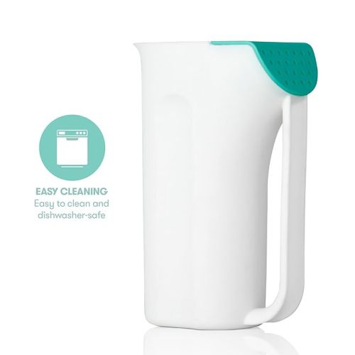 Frida Baby Control The Flow Bath Rinse Cup | Rinser Cup to Wash Hair + Body | Rinser Cup for Bath Time with Easy Grip Handle + Removable Rain Shower - Control The Flow Rinser
