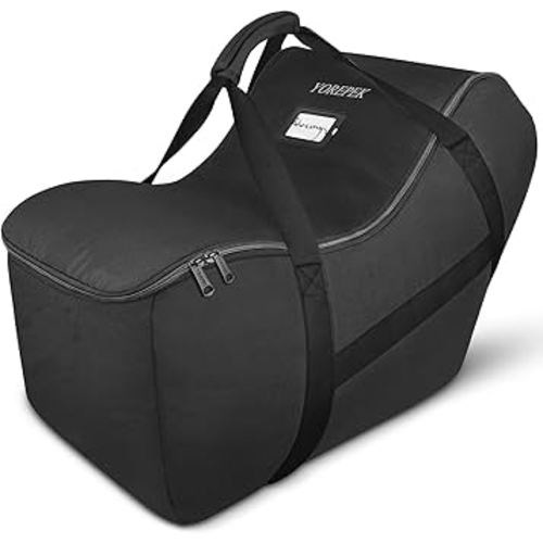 YOREPEK Infant Car Seat Travel Bag Compatible with Nuna Pipa Car Seat and Base, Fits for Doona Car Seat without Base, Padded Carseat Cover for Airplane Travel, Car Seat Bags for Air Travel, All Black