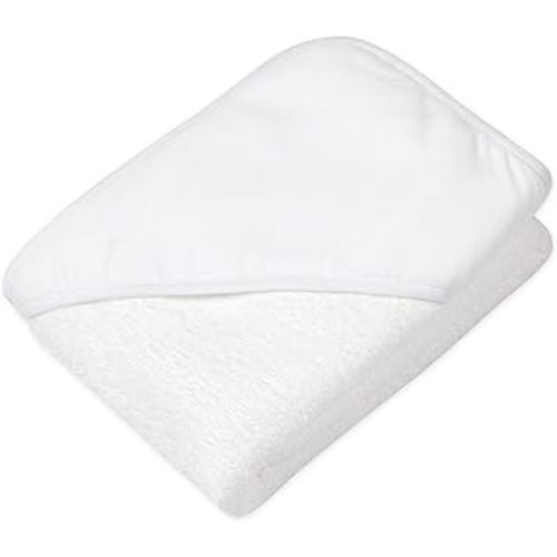 HonestBaby 2-Pack Organic Cotton Hooded Towels, Bright White, One Size, Bright White, One Size : Amazon.com.au: Baby