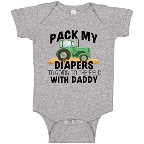 Farmer Baby One Piece Or Toddler T-Shirt I'm Going to The Field with Daddy Farming Clothes