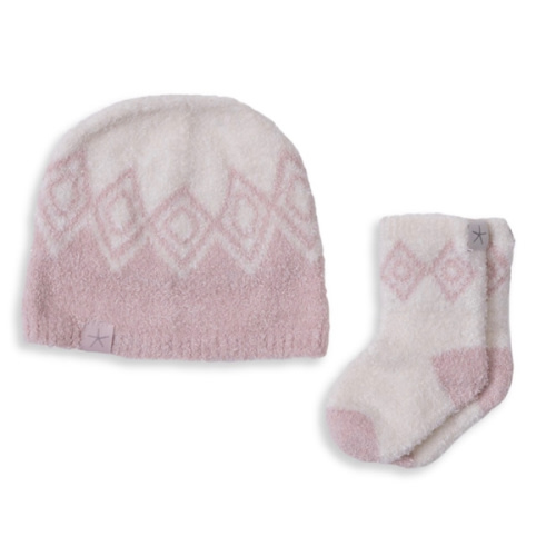Unisex CozyChic Lite® Baby Fair Isle Beanie and Sock Set