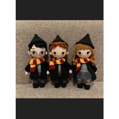 Harry Potter Crochet, Animals Amigurumi, Harry Potter Plush, Crochet Plushies, Dolls. Wizard, Mascots, Witch, Handmade Dolls, potterhead