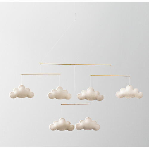 Wool Felt Cloud Mobile | RH Baby & Child