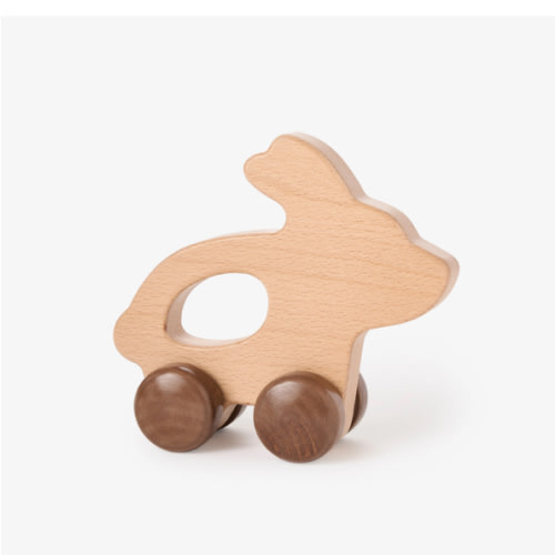 Wooden Push Toy Bunny – Elegant Baby